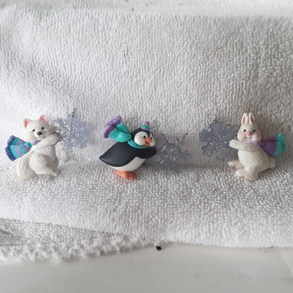 Hallmark Miniature Set of Three Ornaments, 2002, in box